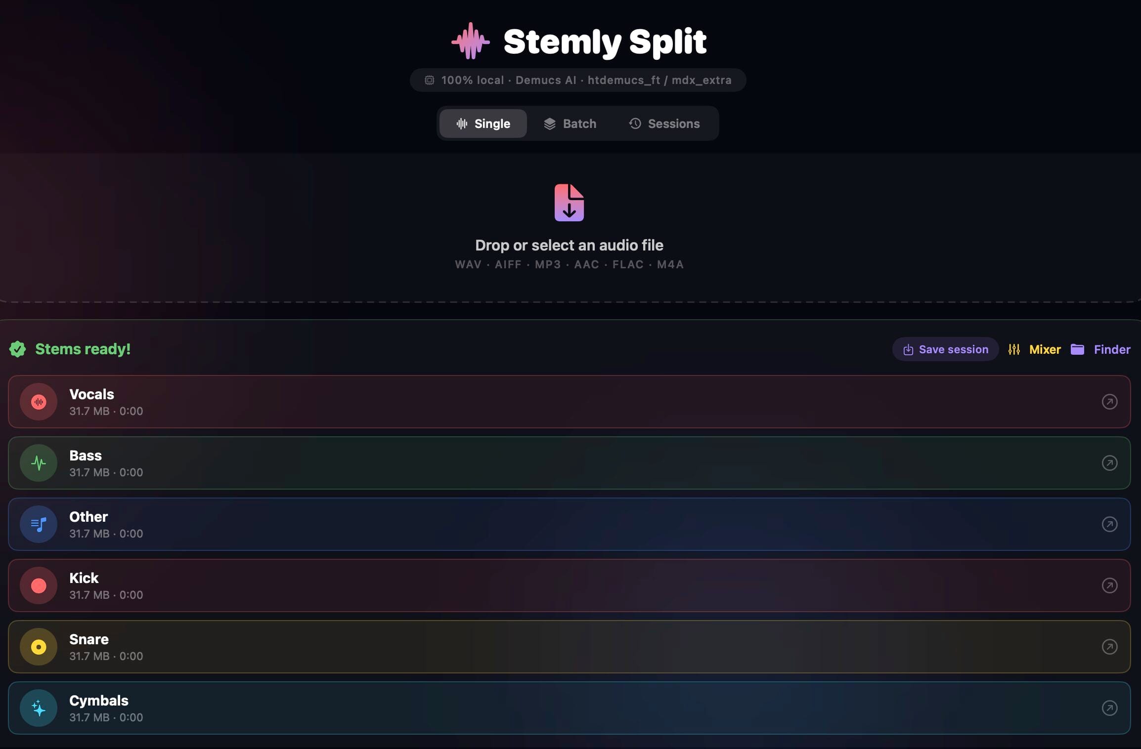 Stemly Split interface