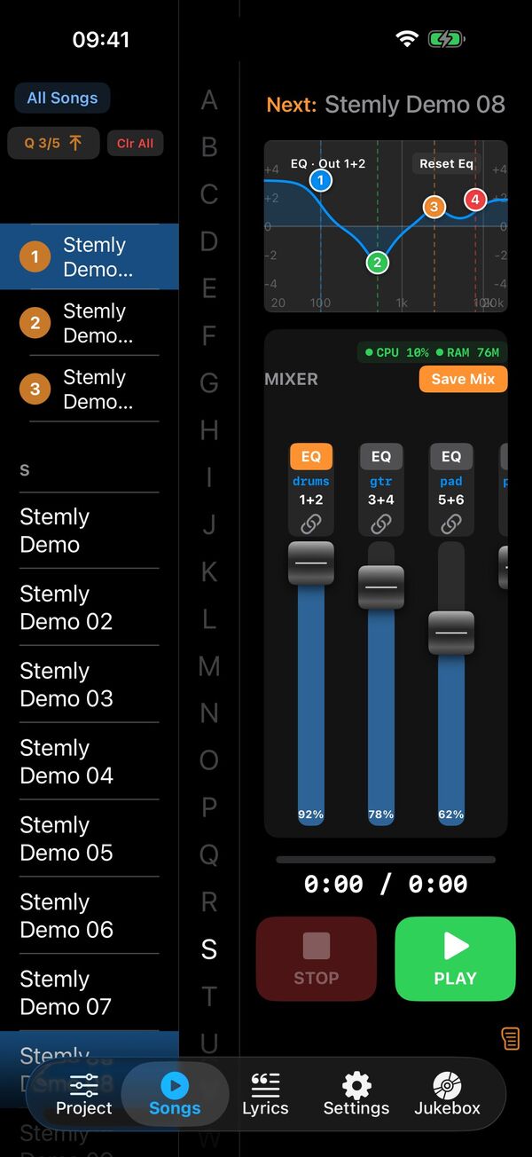 Stemly on iPhone