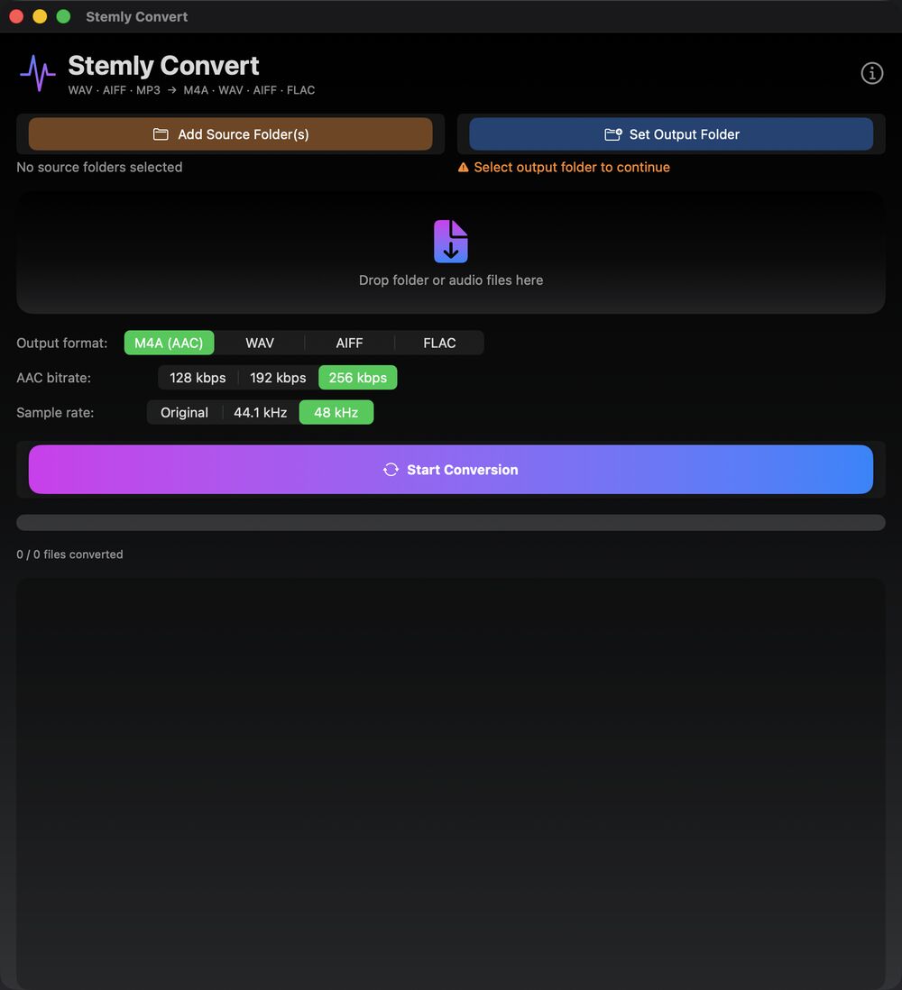 Stemly Convert — Strefa upuszczania